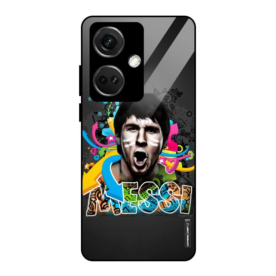 Messi For Argentina Glass Back Case for OnePlus Nord CE 3 5G