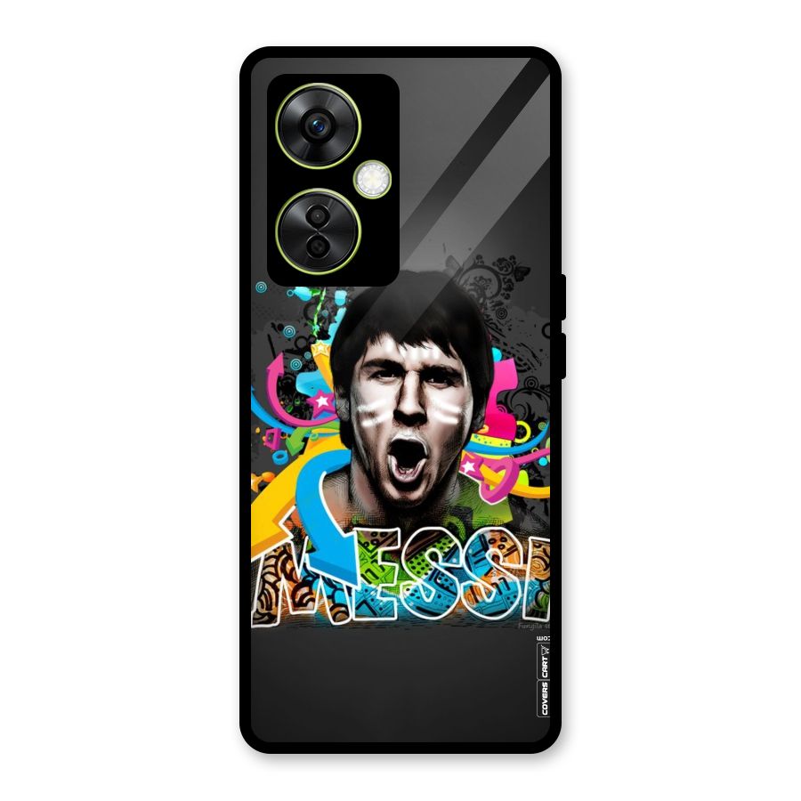 Messi For Argentina Glass Back Case for OnePlus Nord CE 3 Lite