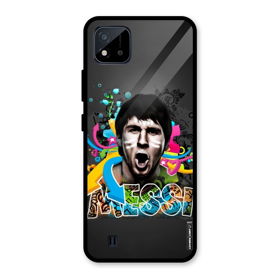 Messi For Argentina Glass Back Case for Realme C11 2021