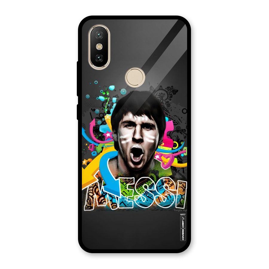 Messi For Argentina Glass Back Case for Redmi A2