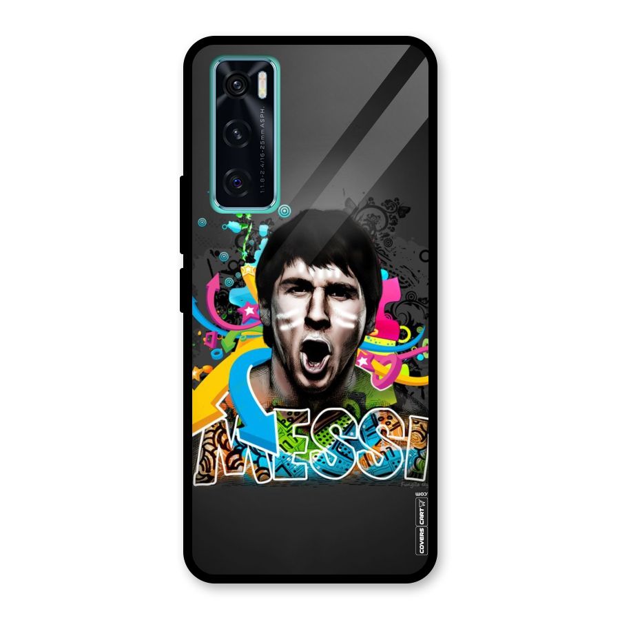 Messi For Argentina Glass Back Case for Vivo V20 SE