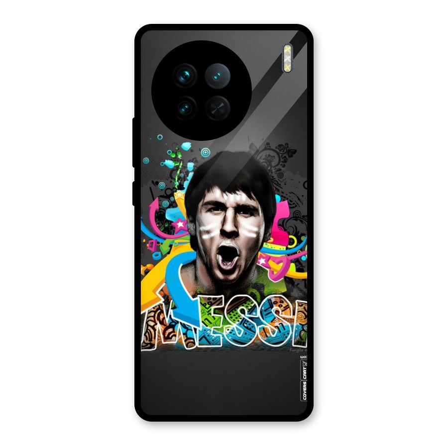 Messi For Argentina Glass Back Case for Vivo X90