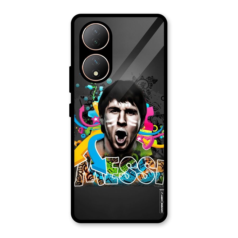 Messi For Argentina Glass Back Case for Vivo Y100A