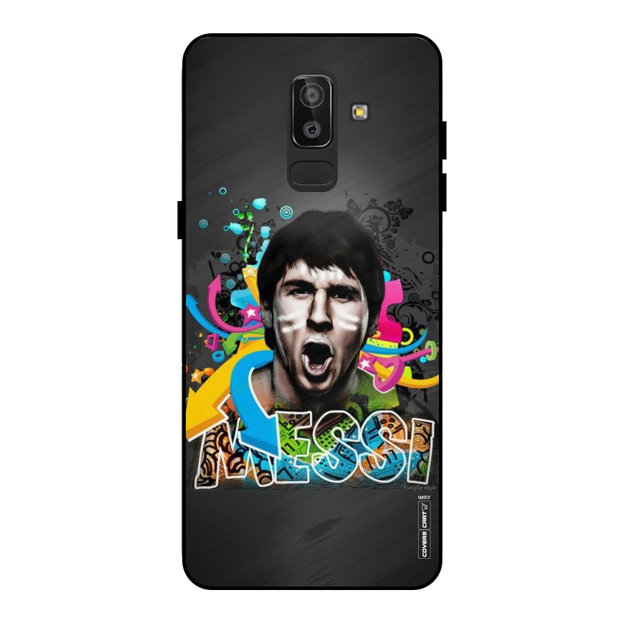 Messi For Argentina Metal Back Case for Galaxy J8