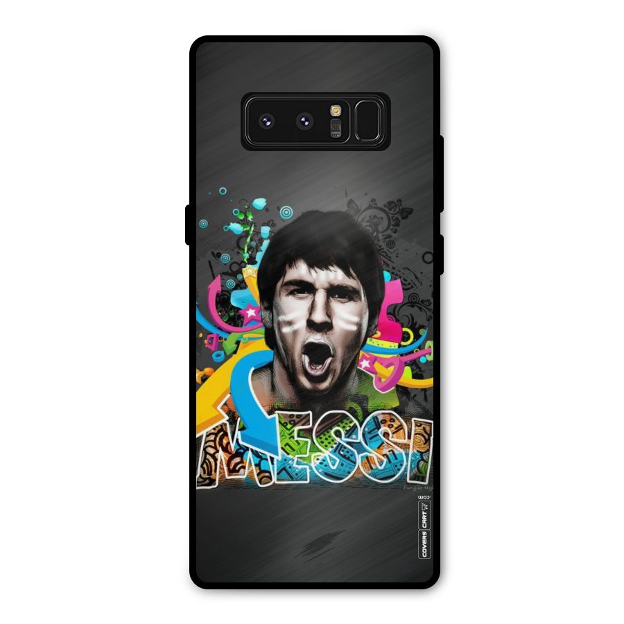 Messi For Argentina Metal Back Case for Galaxy Note 8
