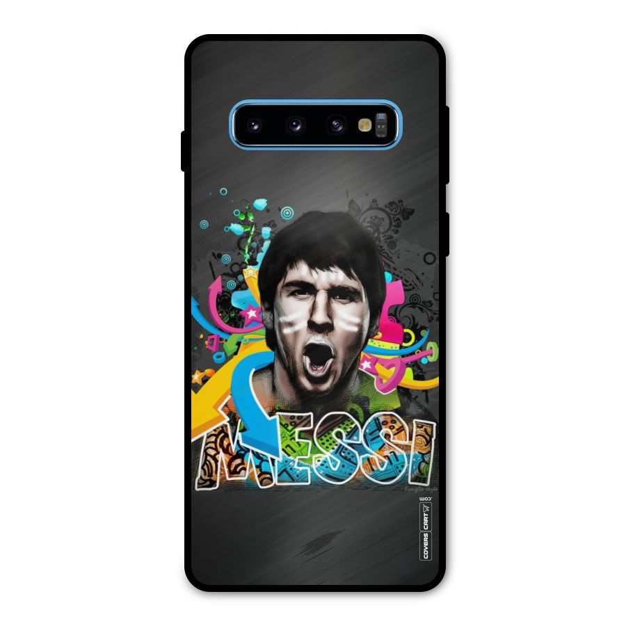 Messi For Argentina Metal Back Case for Galaxy S10