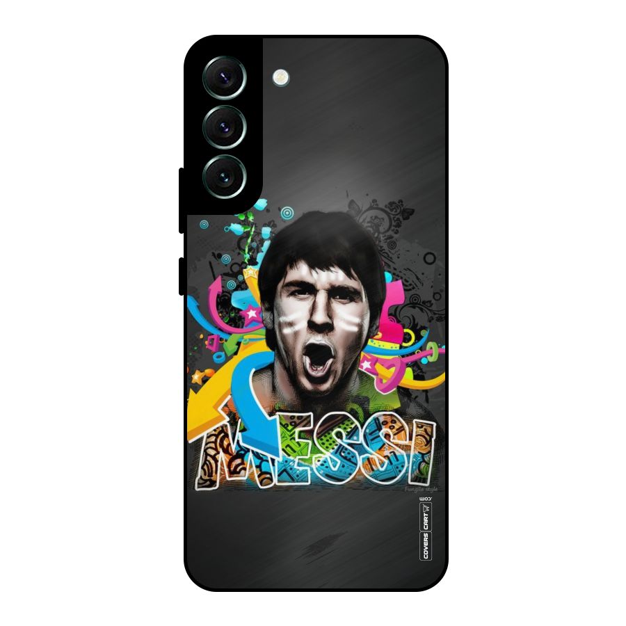 Messi For Argentina Metal Back Case for Galaxy S22 Plus 5G