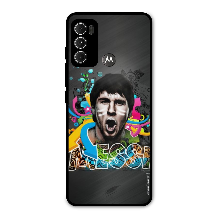 Messi For Argentina Metal Back Case for Moto G60
