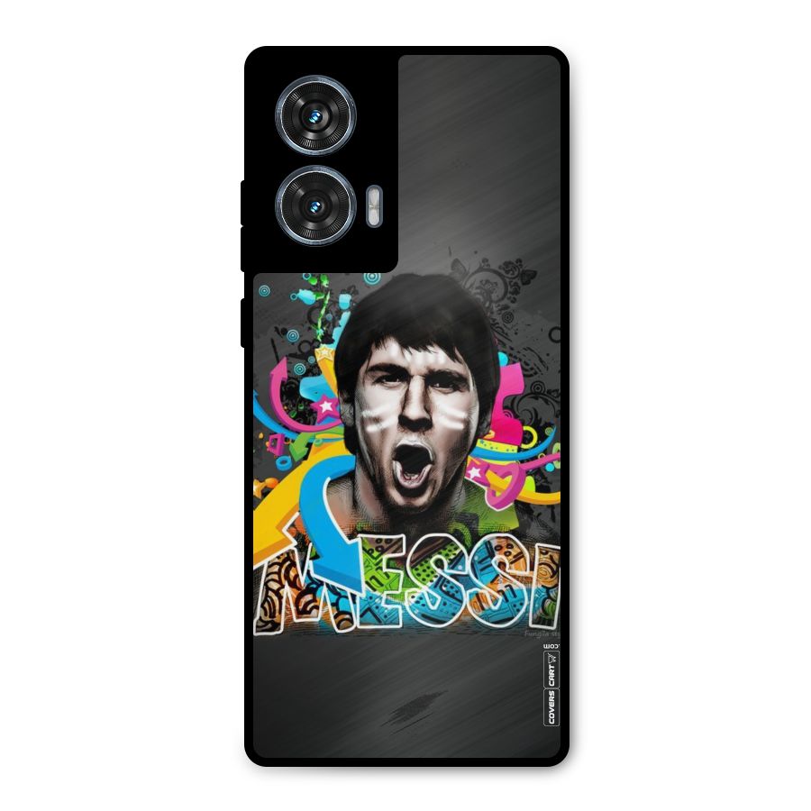 Messi For Argentina Metal Back Case for Motorola Edge 50 Fusion