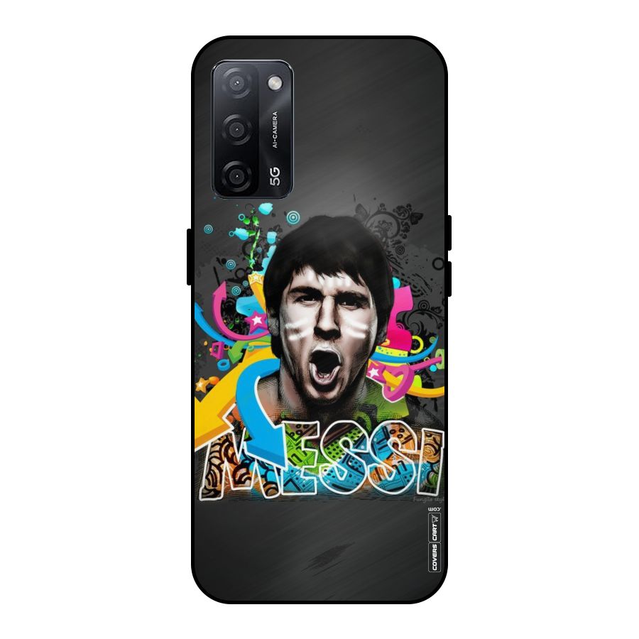 Messi For Argentina Metal Back Case for Oppo A53s 5G
