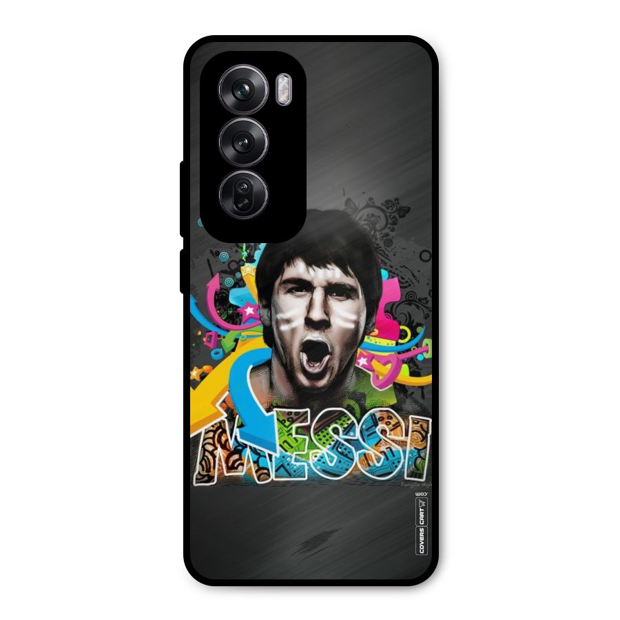 Messi For Argentina Metal Back Case for Oppo Reno12 Pro