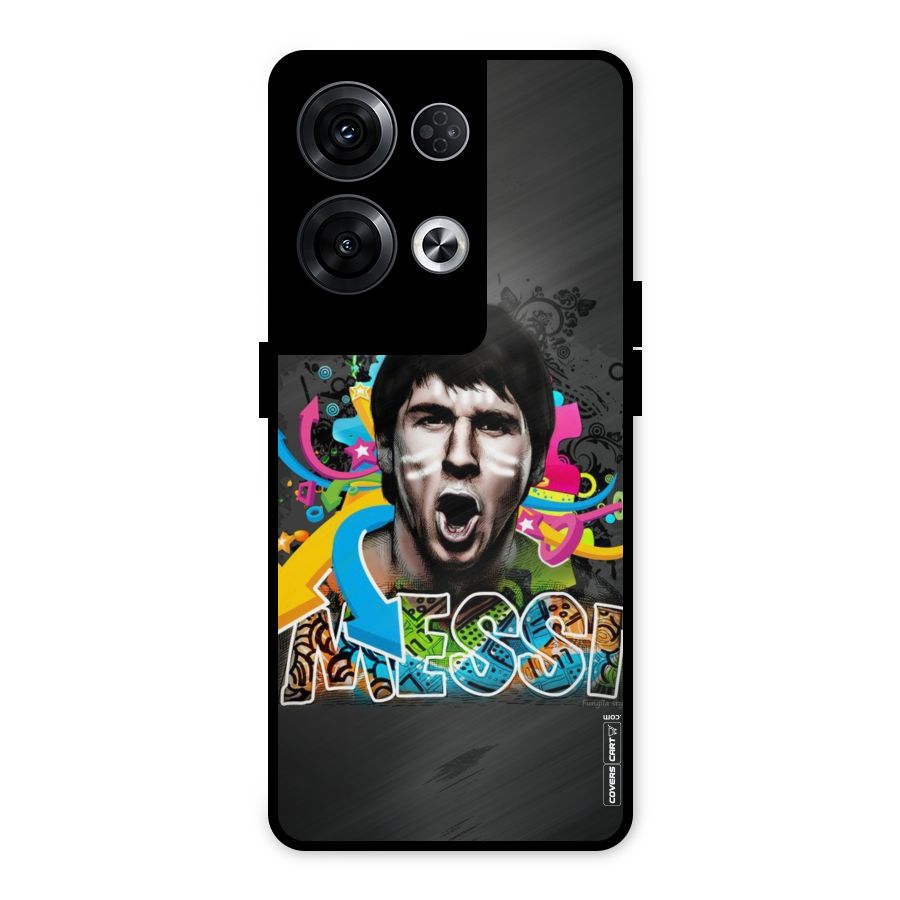 Messi For Argentina Metal Back Case for Oppo Reno8 Pro 5G