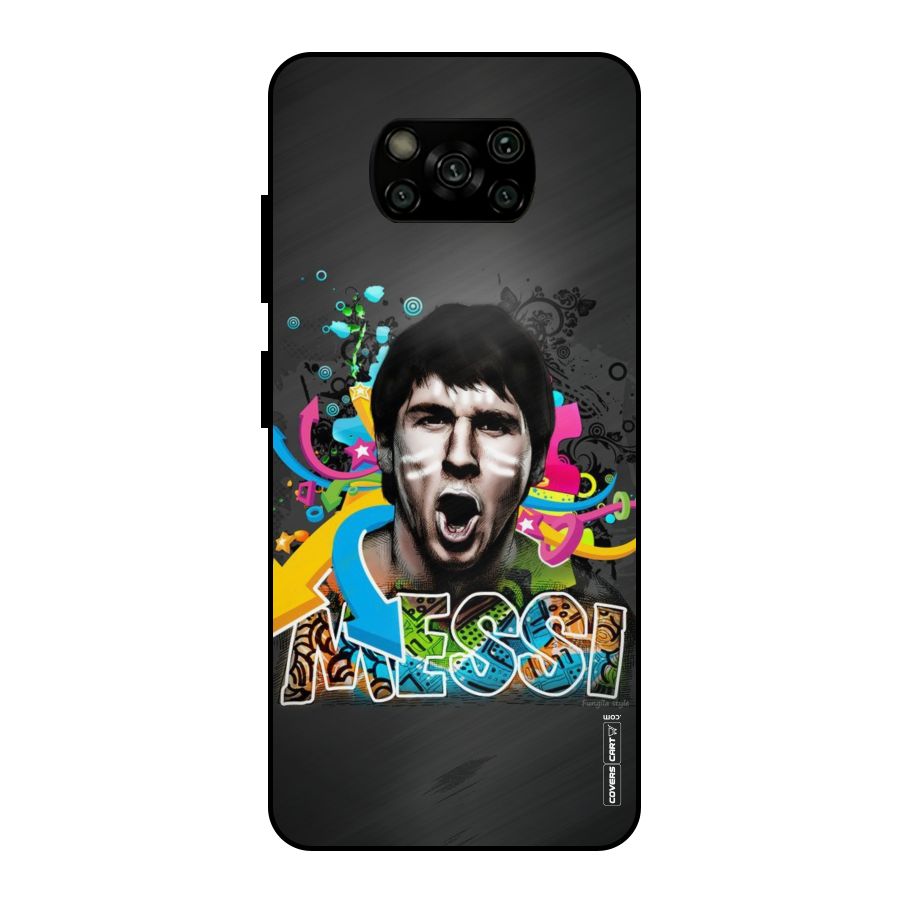 Messi For Argentina Metal Back Case for Poco X3