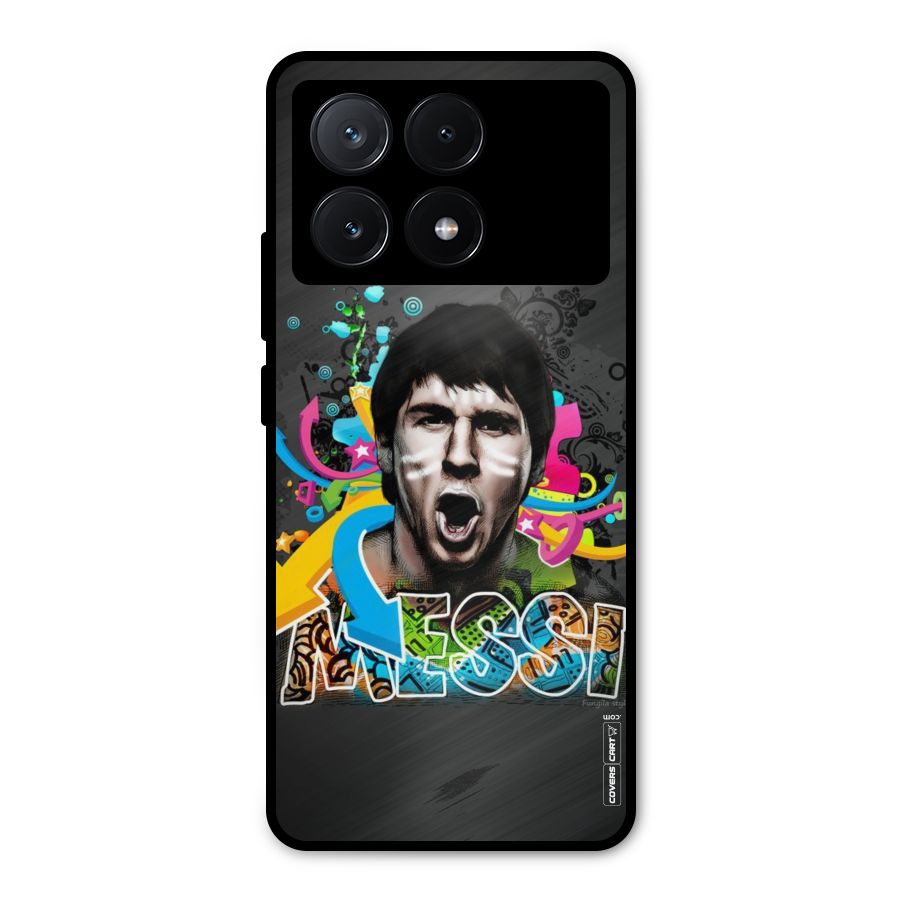 Messi For Argentina Metal Back Case for Poco X6 Pro