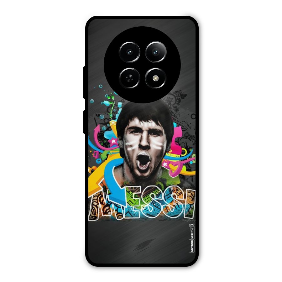 Messi For Argentina Metal Back Case for Realme Narzo 70x 5G