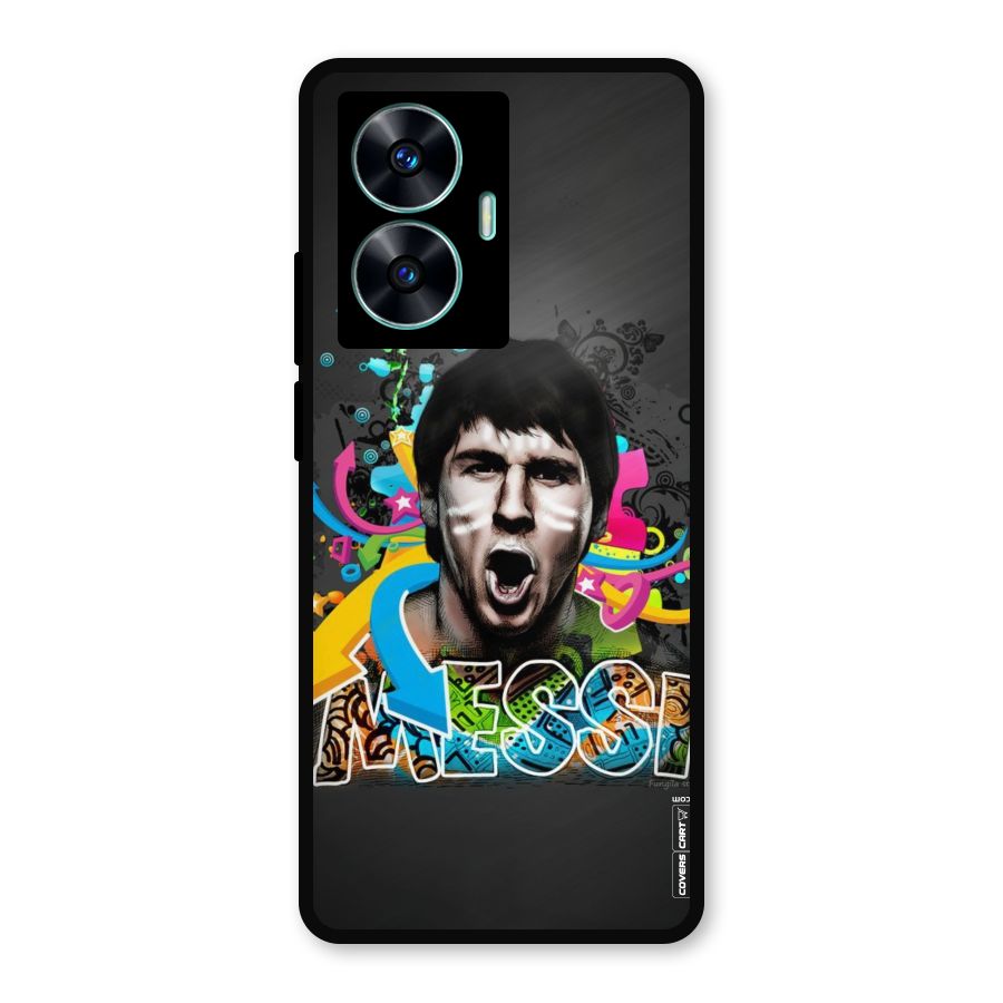 Messi For Argentina Metal Back Case for Realme Narzo N55