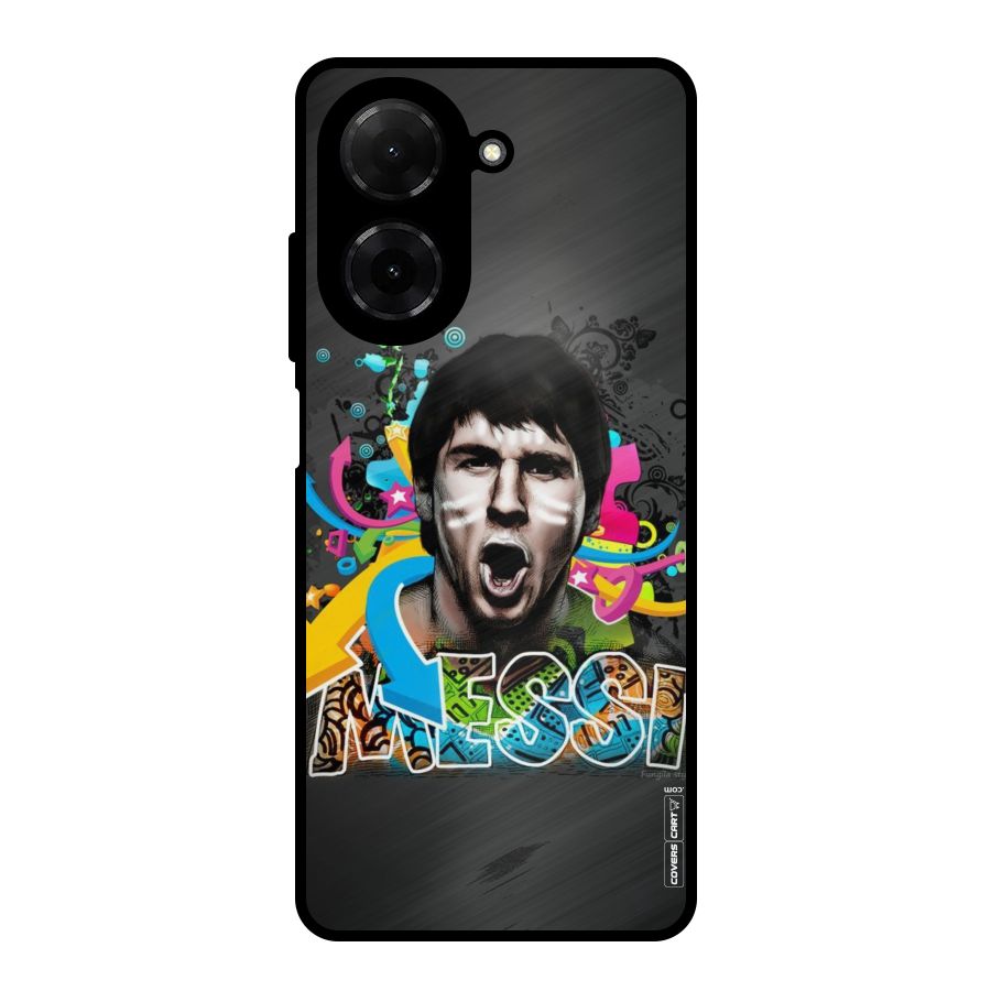 Messi For Argentina Metal Back Case for Redmi A5 4G