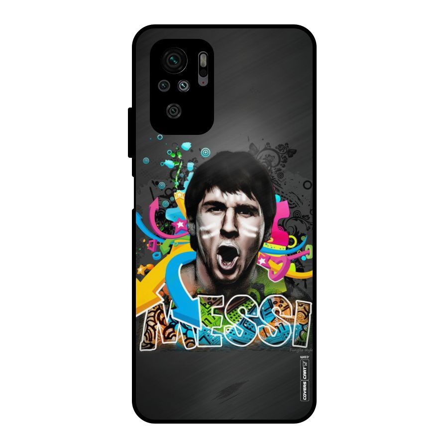 Messi For Argentina Metal Back Case for Redmi Note 10S