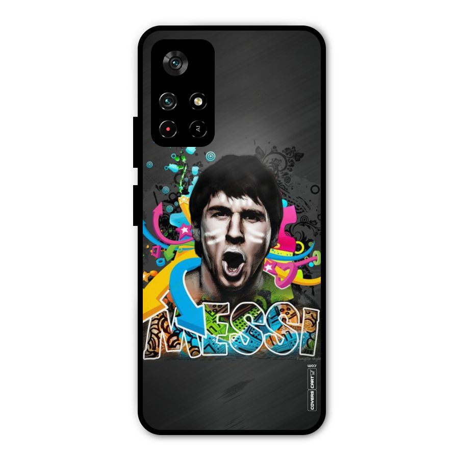 Messi For Argentina Metal Back Case for Redmi Note 11T 5G