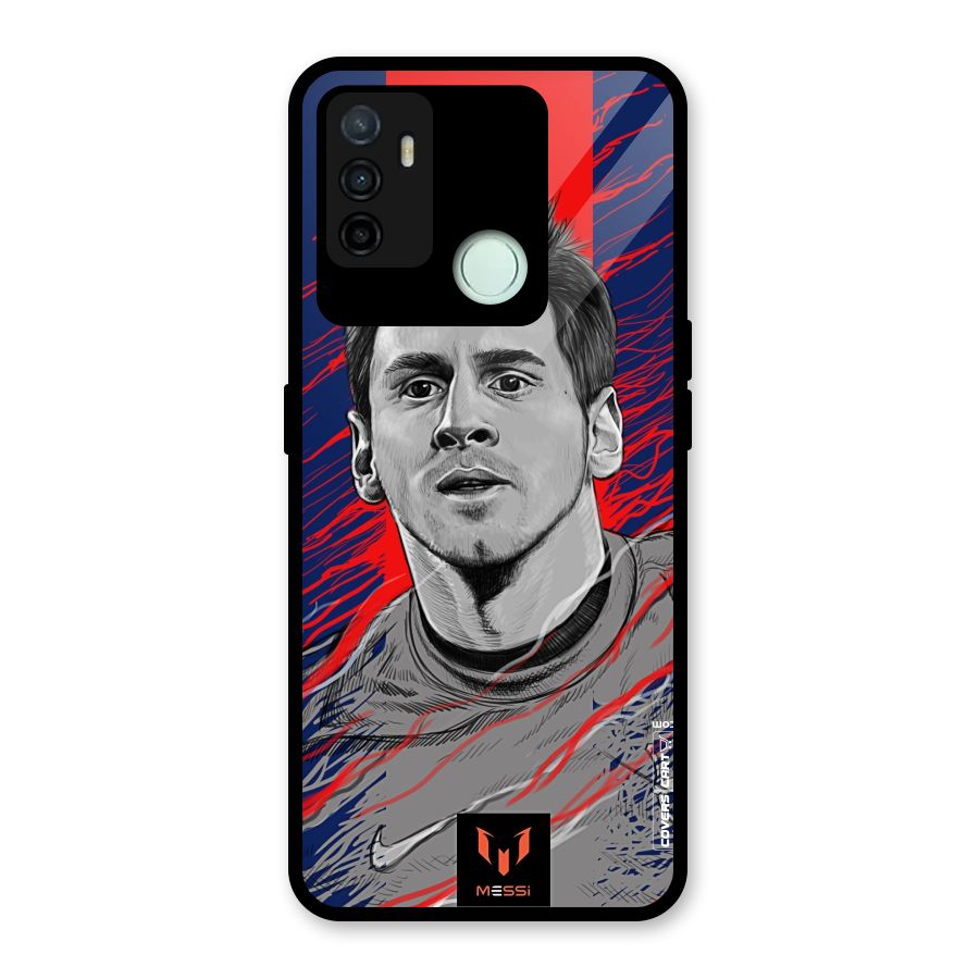 Messi For FCB Glass Back Case for Oppo A53