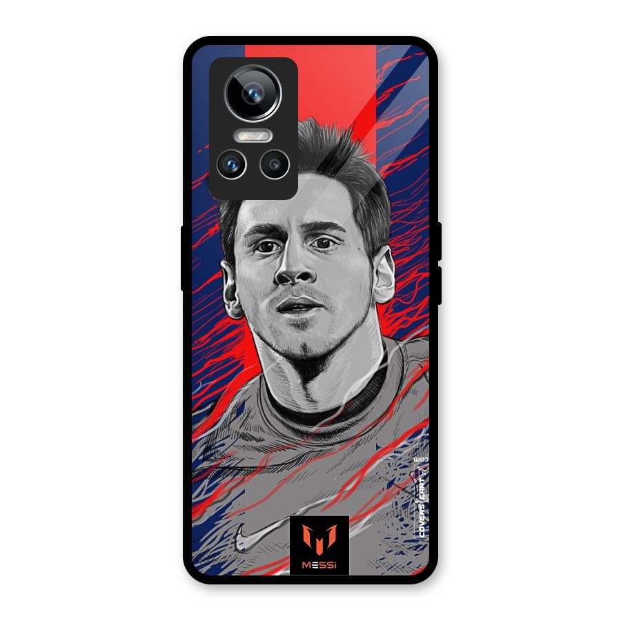 Messi For FCB Glass Back Case for Realme GT Neo 3