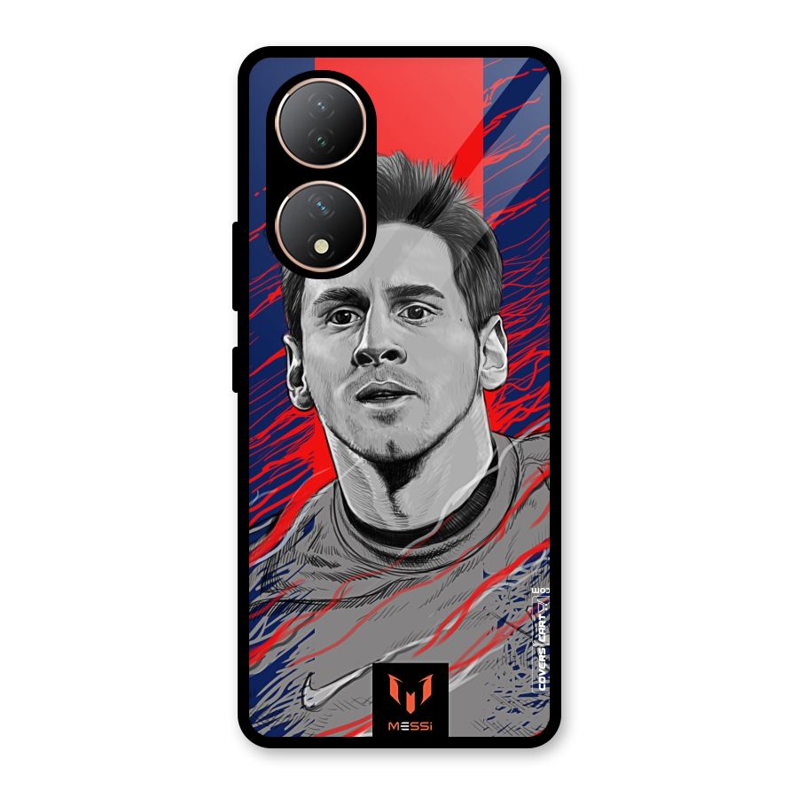 Messi For FCB Glass Back Case for Vivo Y100A