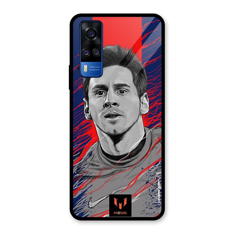 Messi For FCB Glass Back Case for Vivo Y51A