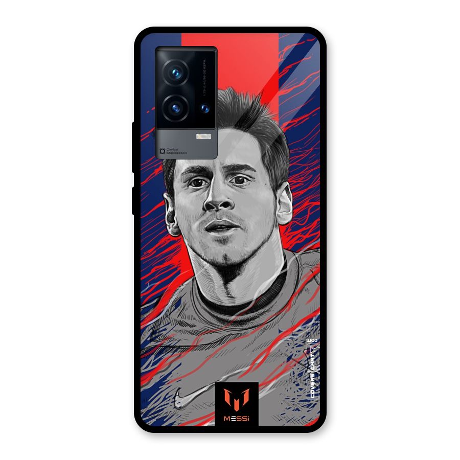Messi For FCB Glass Back Case for iQOO 9 5G