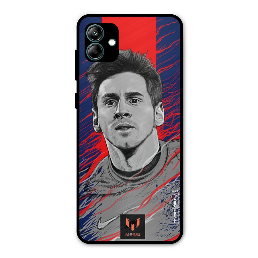 Messi For FCB Metal Back Case for Galaxy A04