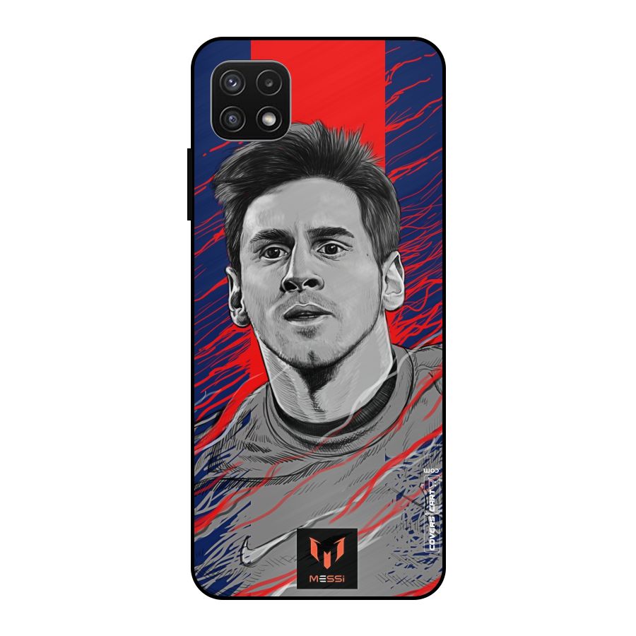 Messi For FCB Metal Back Case for Galaxy A22 5G