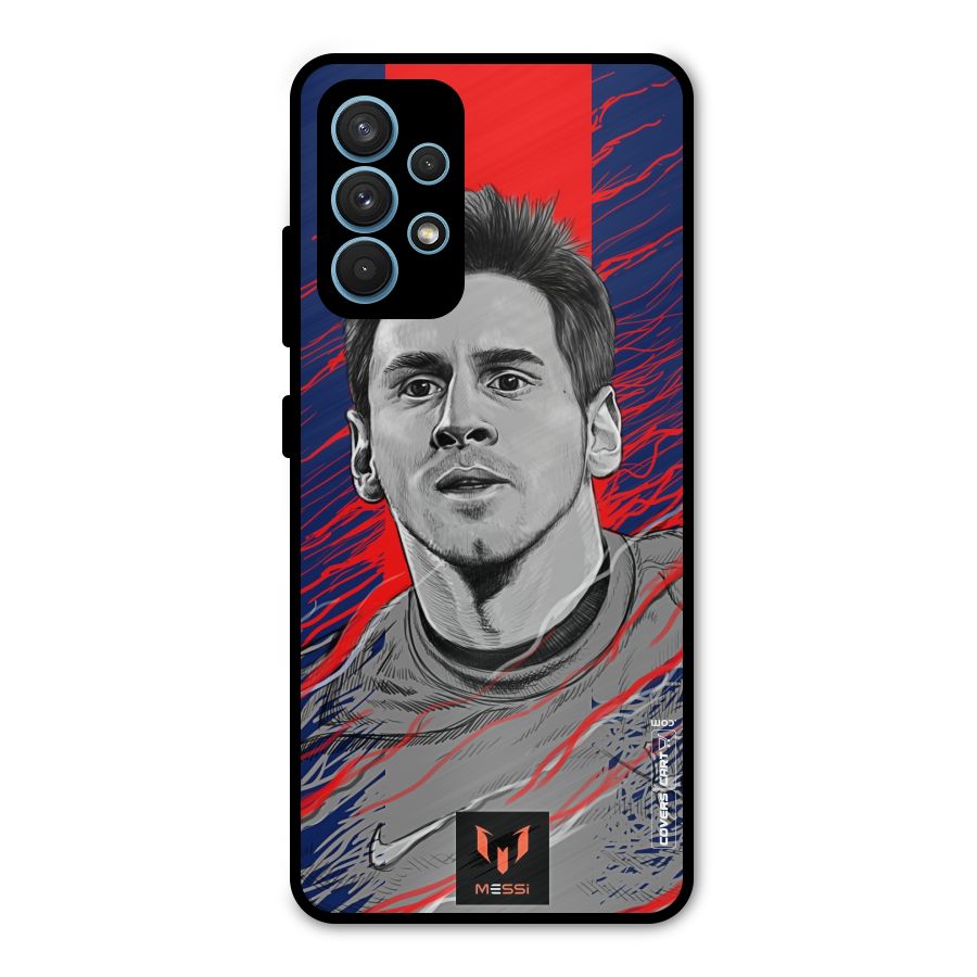 Messi For FCB Metal Back Case for Galaxy A32