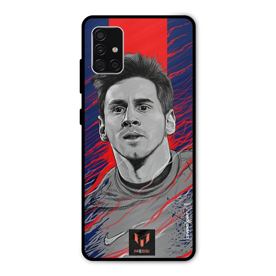 Messi For FCB Metal Back Case for Galaxy A51