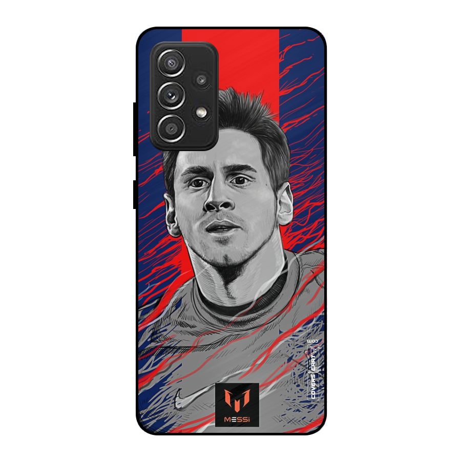 Messi For FCB Metal Back Case for Galaxy A52s 5G