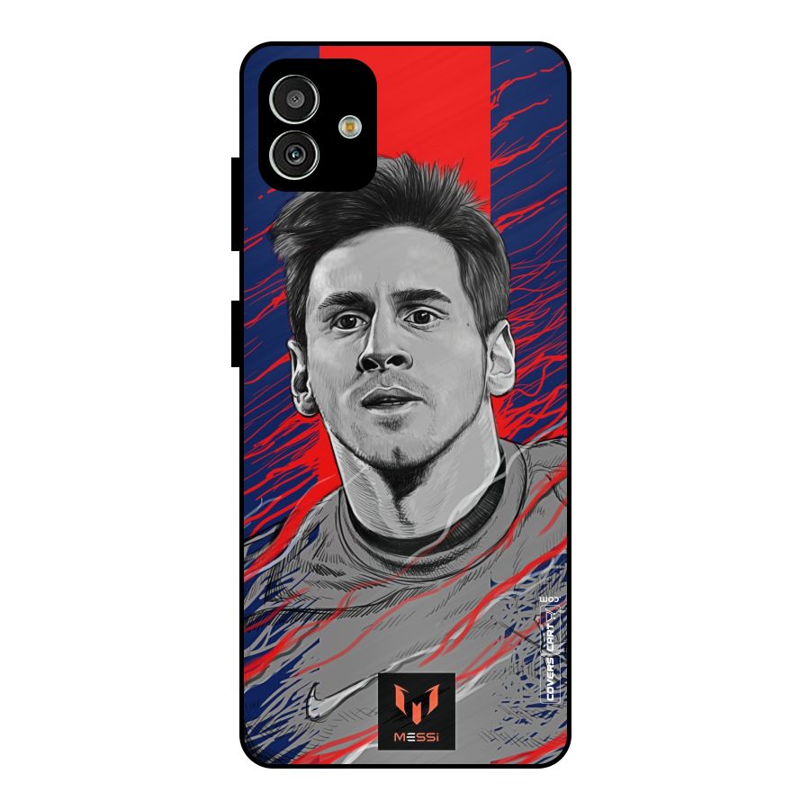 Messi For FCB Metal Back Case for Galaxy M13 5G