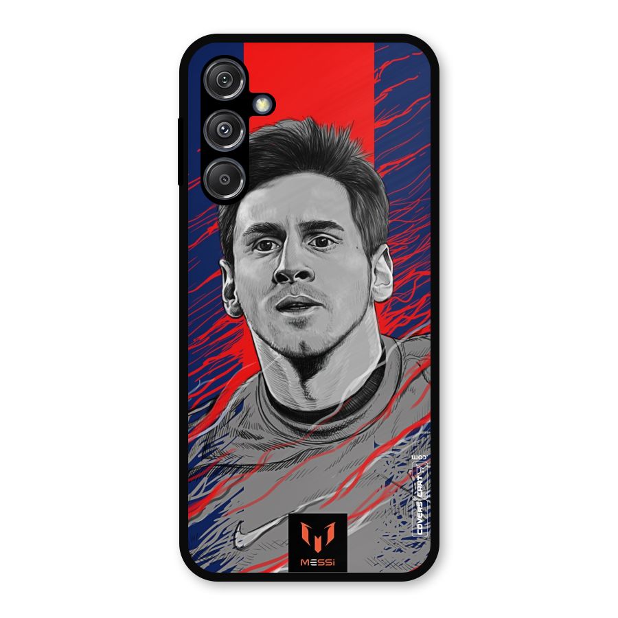 Messi For FCB Metal Back Case for Galaxy M34 5G
