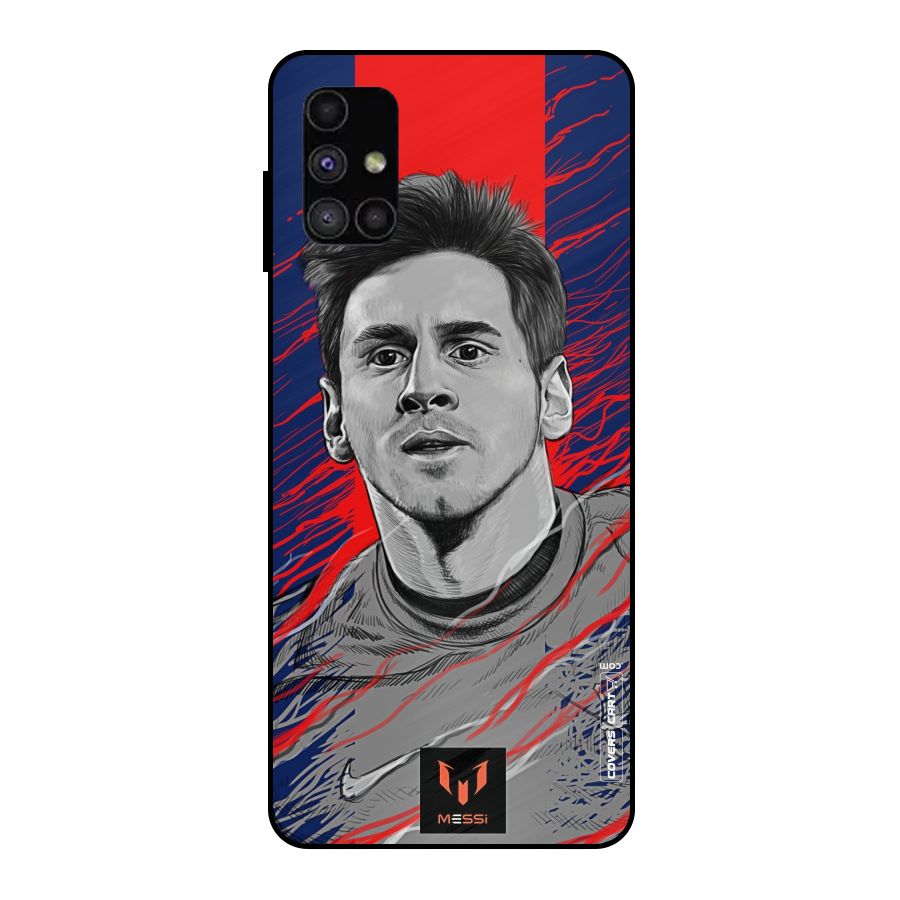Messi For FCB Metal Back Case for Galaxy M51