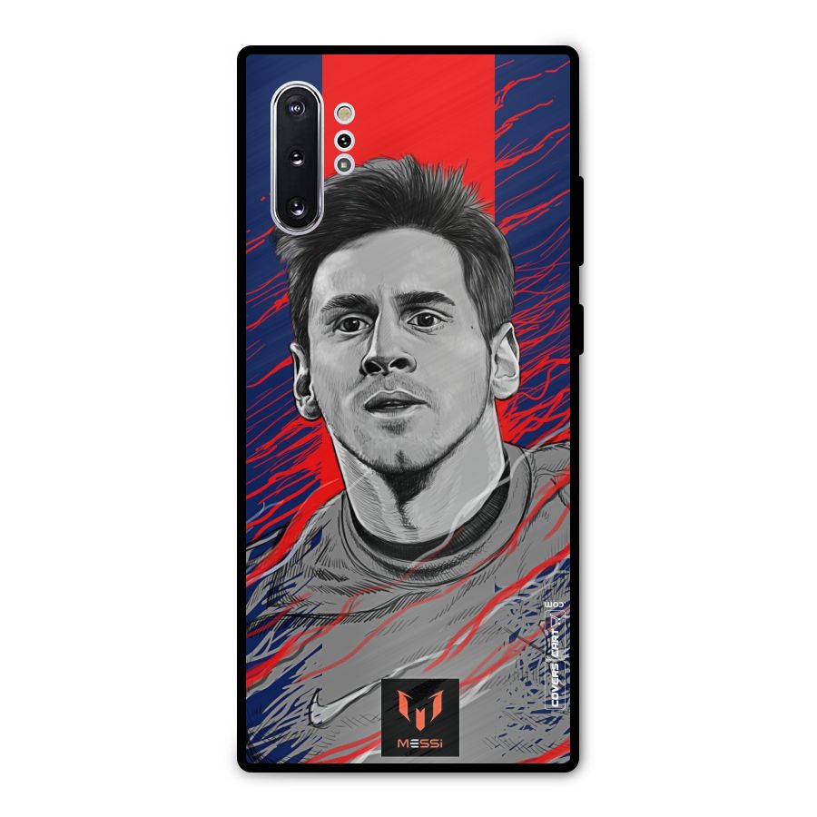 Messi For FCB Metal Back Case for Galaxy Note 10 Plus