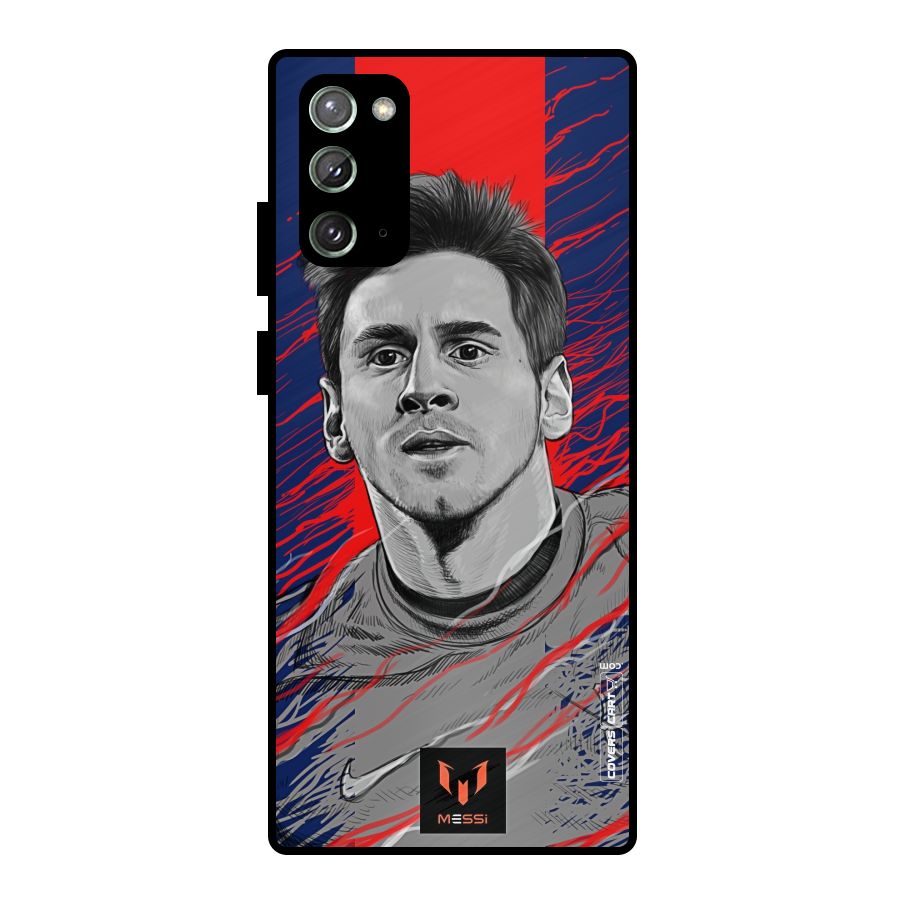 Messi For FCB Metal Back Case for Galaxy Note 20