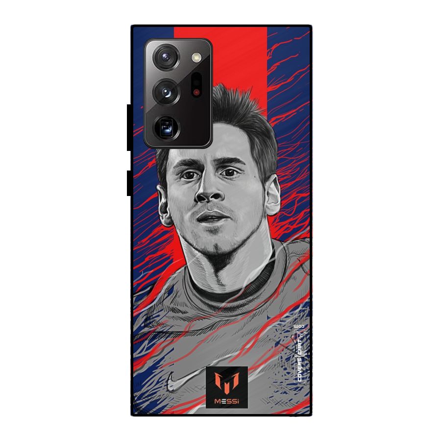 Messi For FCB Metal Back Case for Galaxy Note 20 Ultra