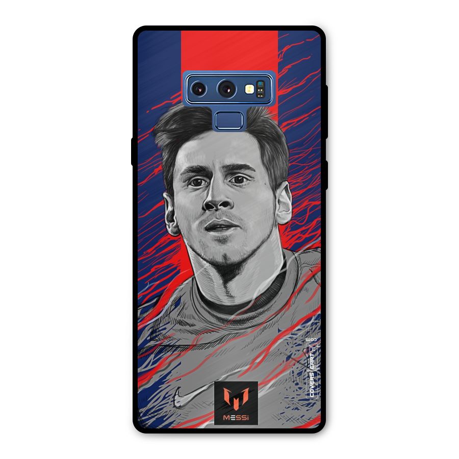 Messi For FCB Metal Back Case for Galaxy Note 9