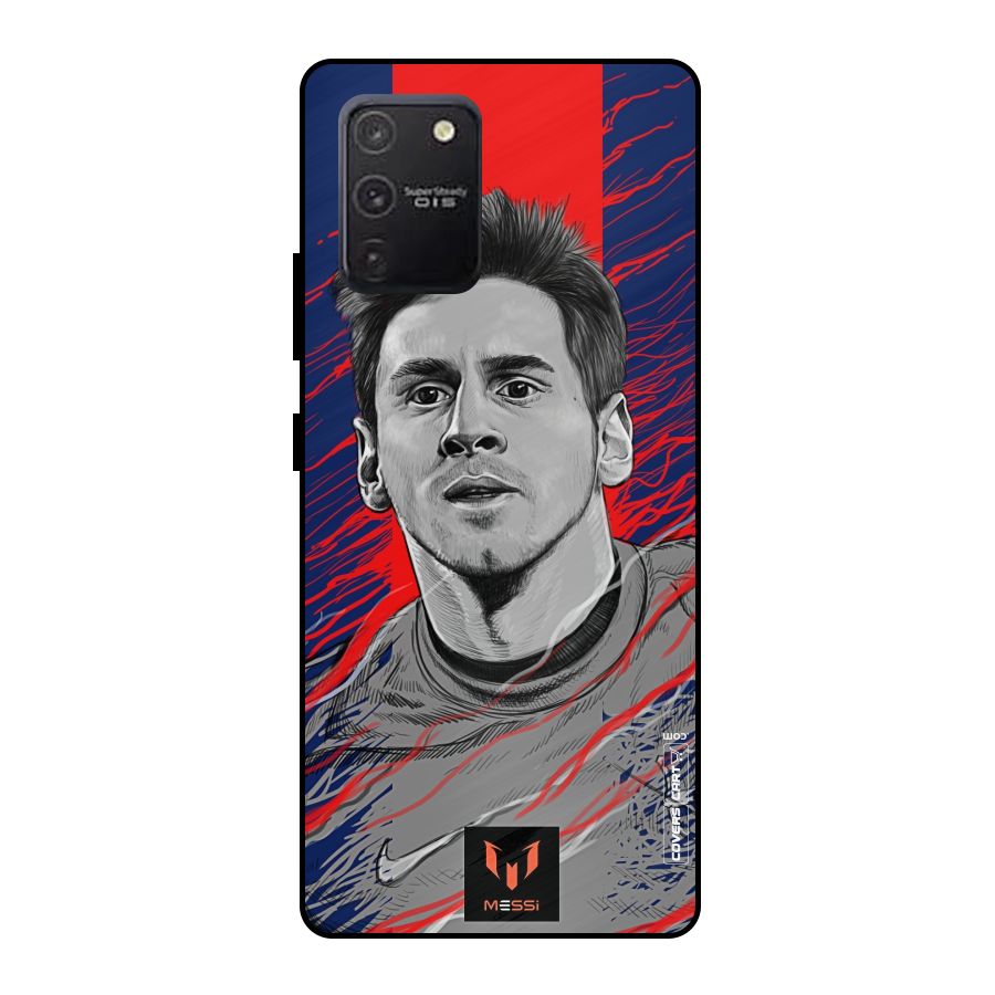Messi For FCB Metal Back Case for Galaxy S10 Lite