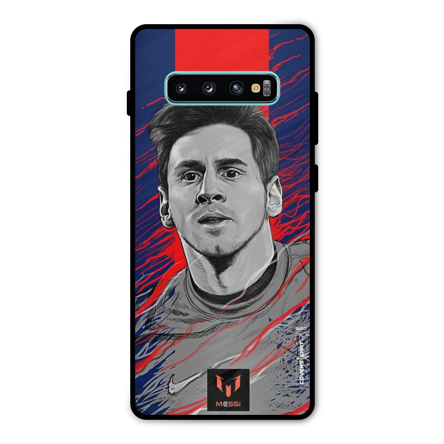Messi For FCB Metal Back Case for Galaxy S10 Plus