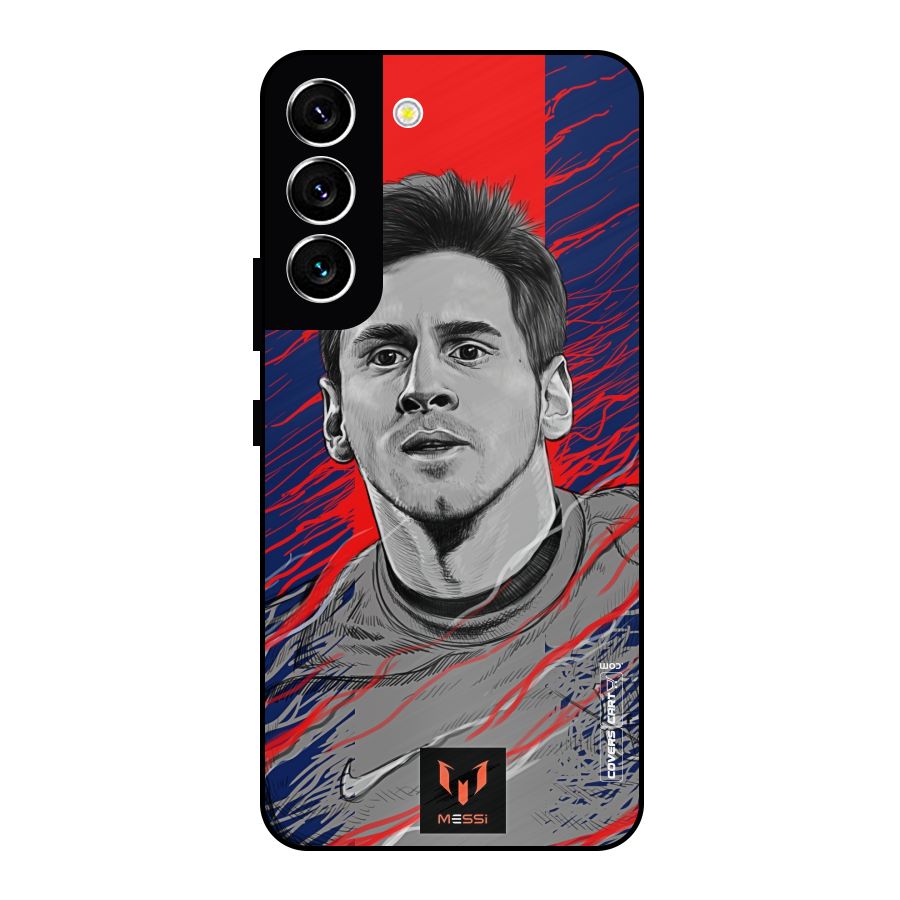 Messi For FCB Metal Back Case for Galaxy S22 5G