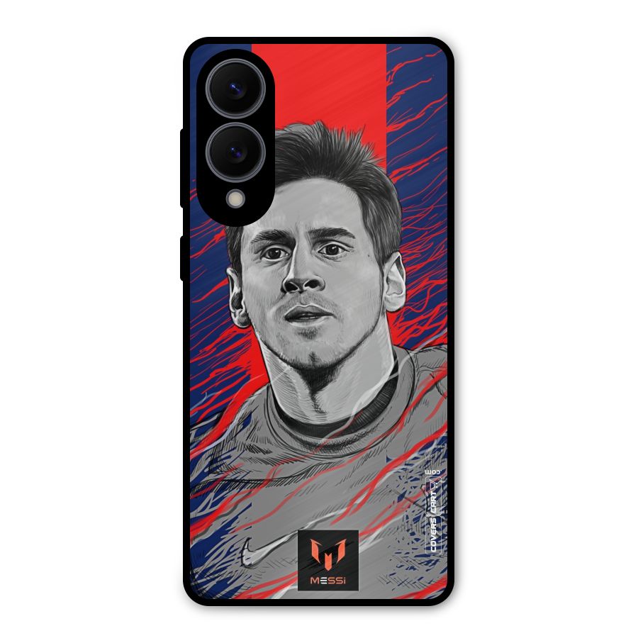 Messi For FCB Metal Back Case for Galaxy S25 Edge
