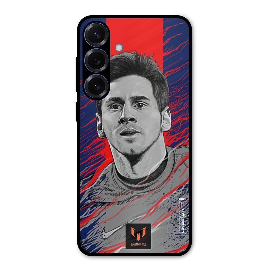 Messi For FCB Metal Back Case for Galaxy S25 Plus