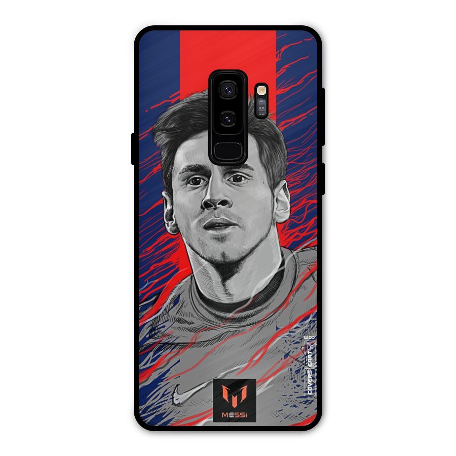 Messi For FCB Metal Back Case for Galaxy S9 Plus