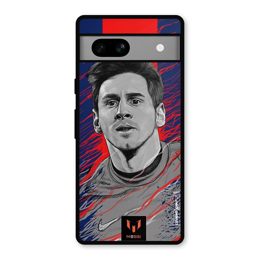 Messi For FCB Metal Back Case for Google Pixel 7a