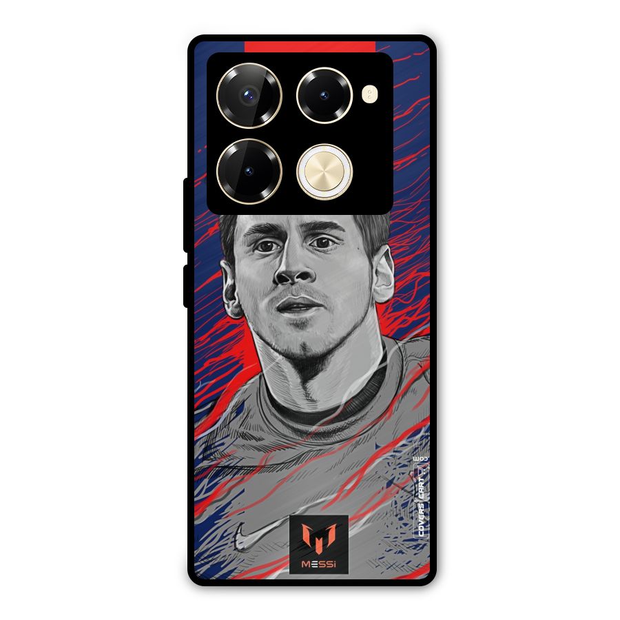 Messi For FCB Metal Back Case for Infinix Note 40 Pro Plus