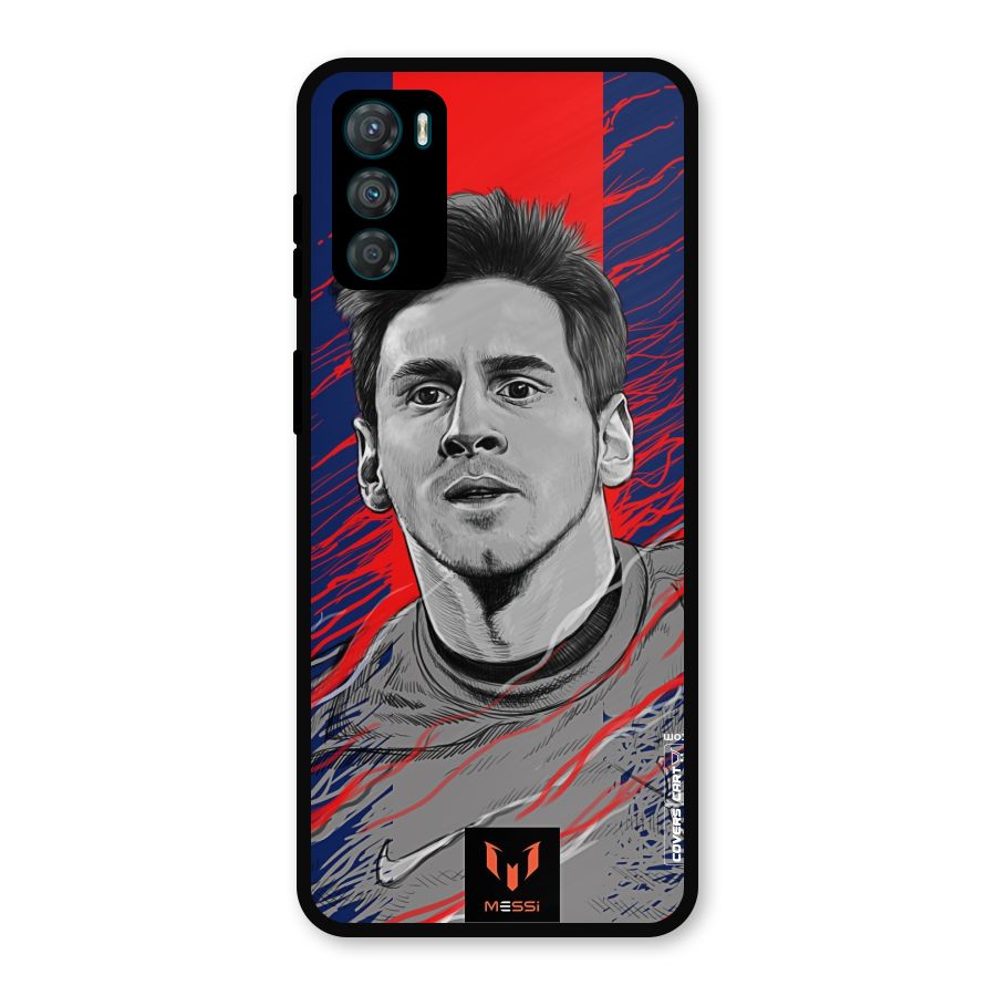 Messi For FCB Metal Back Case for Moto G42