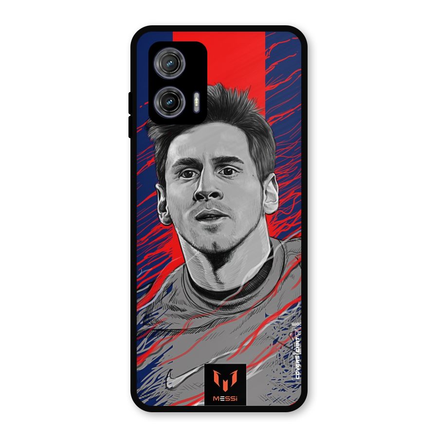 Messi For FCB Metal Back Case for Moto G73